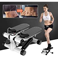 YJIIJY Stepper con LCD Pantalla Multifuncional y Cuerdas- Multi-función Paso para Cardio Fitness